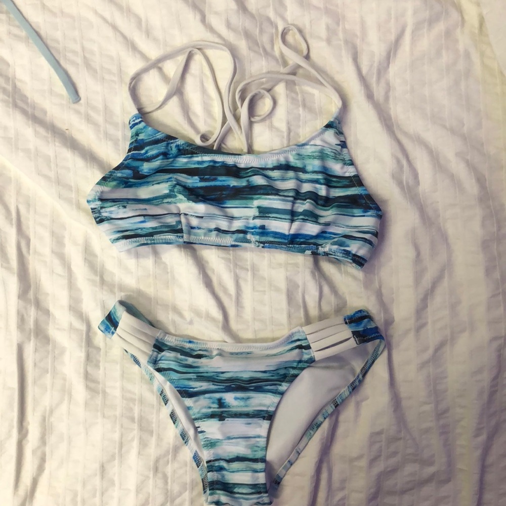 Blue bikini